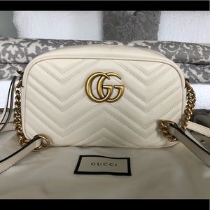 Gucci Marmont Camera Bag White